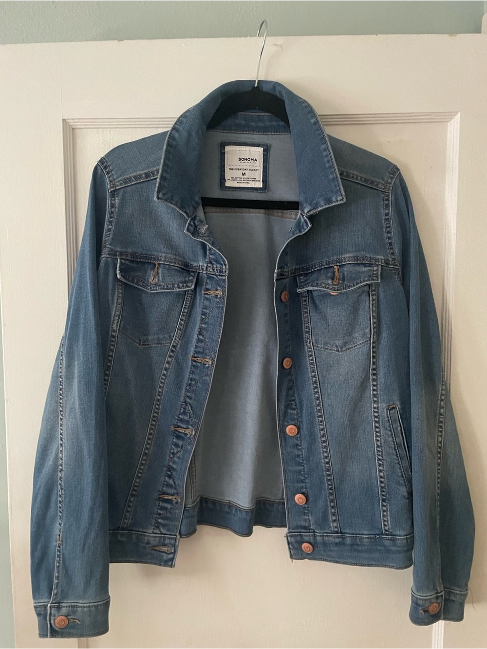 Sonoma Blue Denim Jacket with Copper Buttons